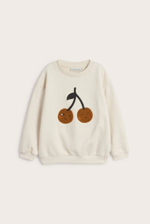 Kappahl | Sweatshirt med applikation | Beige