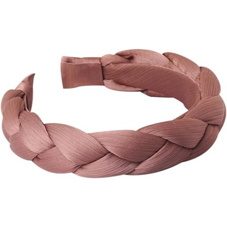 Pääpanta Silk Braided Head Band Twist Fashion Hiustarvikkeet Hiuspannat Naisille Tytöille, Punainen