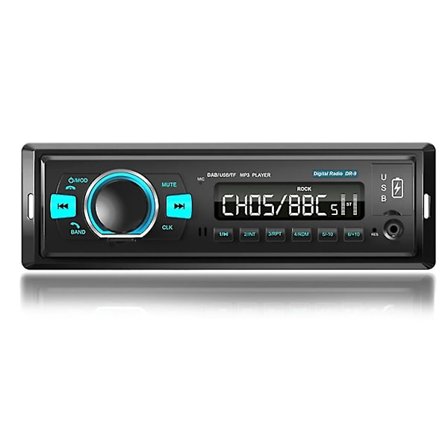 Dab Bil Digital Radio Spelare Bt 4.2 Bil Audio Spelare Dab/dab+/fm Mottagare Stöd U-skiva Och Tf Bil