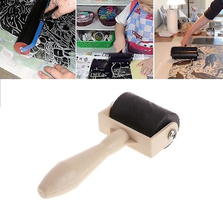 3,5 cm kraftig gummivalse til tryk på skærm, plastramme, værktøj til håndværk