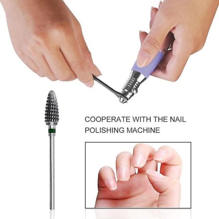 Stor Kegleformet Karbid Negleboremaskine Elektrisk Neglefil Bit