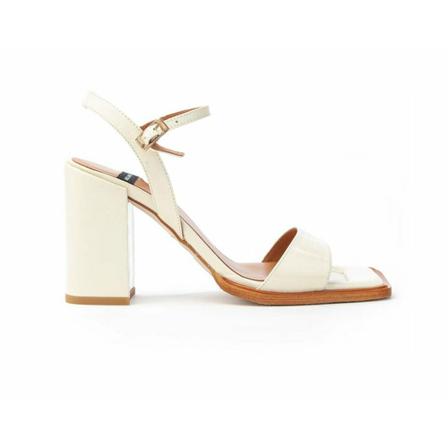 Angel Alarcon, High Heel Sandals Wit, Dames, Maat:39 EU