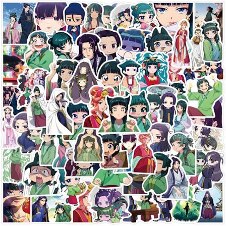 The Apothecary Notebook, Anime Söta Figurer Klistermärken, DIY Vinyl Vattentäta Graffiti Klistermärken för Bärbara Datorer, Gitarrer, Bagage, 