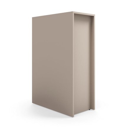 Tiered stage seating module TOGETHER, 1200x800x400 mm, clay grey