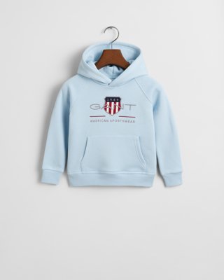 GANT - Hettegenser med archive shield-logo calming blue