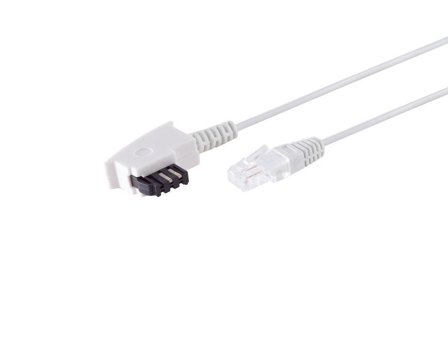 OEM Kabel TK TAE 6m, TAE-F/RJ45 Weiss