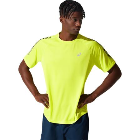 Asics Men's Icon Short Sleeve Top Men Short sleeved fitness sweater Yellow M