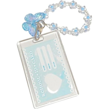 Kpop Valokuvakortin Pidike Avaimenperä, Söpö Akryylinen Perhos Valokuvakortin Pidike Kpop Albumikortille (Ei Valokuvakorttia)