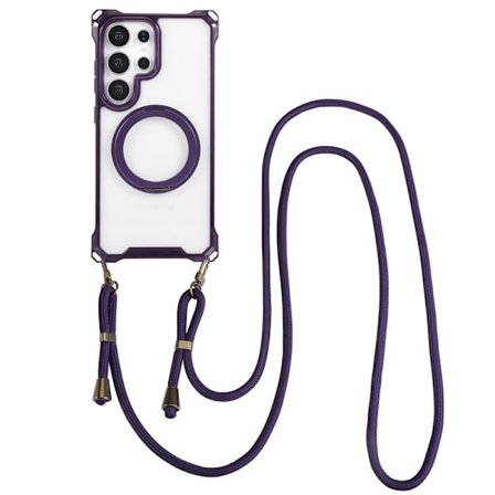 Mobilskal till Samsung Galaxy S26 Ultra Magnetiskt Ring Ställ TPU + PC - Lila