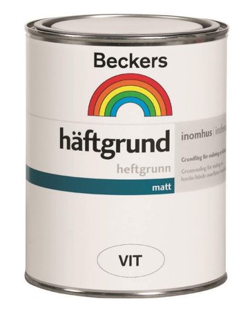 Beckers Grundfärg, Häftgrund matt, 0.9L, Vit, Färg & tapeter