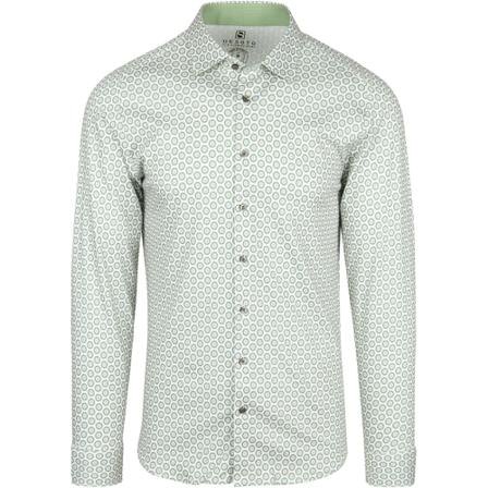Desoto, Overhemd Kent Print Groen, Heren, Maat:S,Katoen