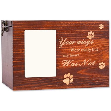 Lemmikkien uurnat koiran tuhkalle, lemmikkien menetyksen muistolahja, valokuvakehykset puiset uurnat lemmikkien muistolaatikko