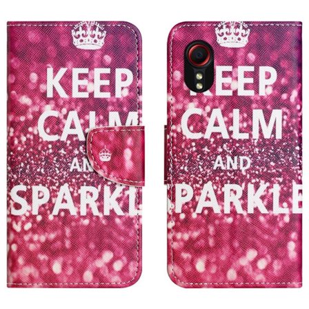 Wonderland Samsung Galaxy Xcover 7 flip kuoret - Pysy Rauhallisena Ja Pysy Rauhallisena