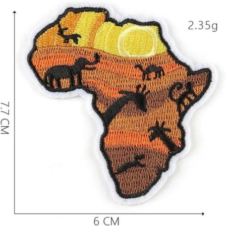 Världskarta lappar för barnkläder strykjärn på applikationer DIY ränder broderi klistermärken sy på nationella
