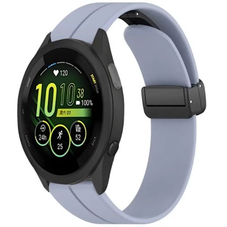 20mm 22mm Mjukt Silikonarmband för Garmin Active 5 Vivoactive 5 Magnetiskt Armband Armband Garmin Forerunner 55 965 265 165 Armband