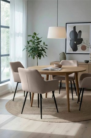 Homeroom Collection - Vidar 2-pack ruokailutuoli - Luonnonväri - Tuolit - - Homeroom