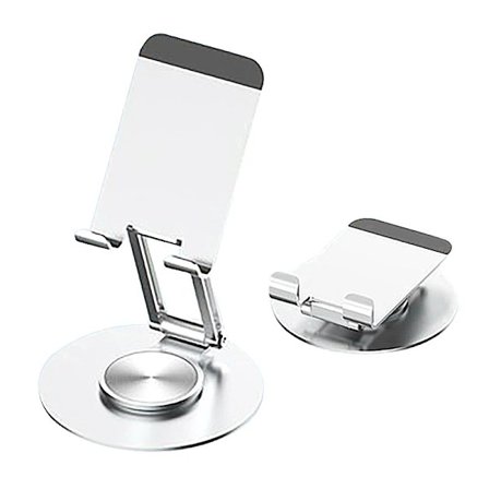 Metall 360° Roterande Ställ för Surfplatta Ipad Laptop Mobiltelefon Läsare Portabelt Ställ~04324