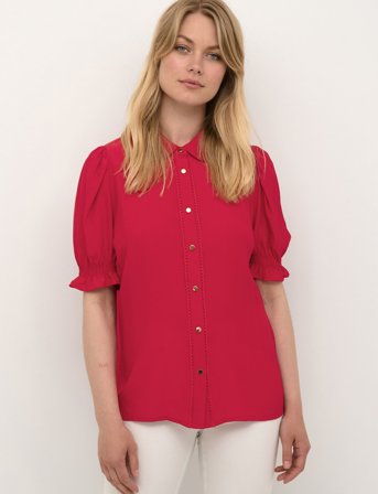 Culture Cuasmine Ss Shirt - Red - XS