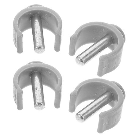 4 stk. erstatningsklemmer for krykkehåndtak til rullator, stokk og klatrestav - spenneklips tilbehør