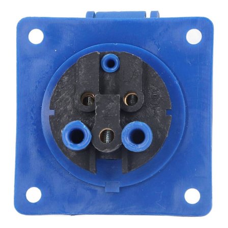 3-pins innfelt industrikontakt CEE-kontakt blå IP44 (220-25...