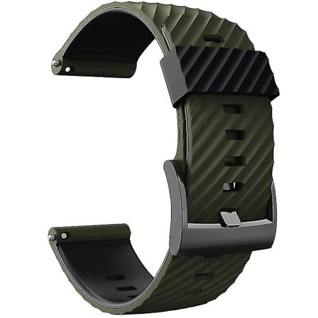 24mm Silikon Gummiband Armbandsur för Suunto- 7/ 9 / Baro Klockarmband Klockarmband Klockarmband Hr Armband D5 Klocka(B,AG)