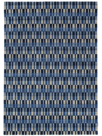 Denver 160X230 Blue Wool Rug