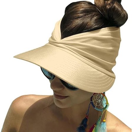 Naisten aurinkolakki, leveä reuna, UV-suoja, taitettava rantaksi