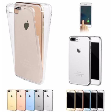 Iphone 6/6s Silikonfodral Med Touchfunktion Blå