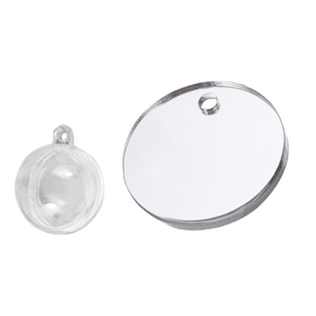 Betta Fish Legetøjsspejl Rundt 5cm/6cm/7cm til ferskvands- og saltvandshabitater