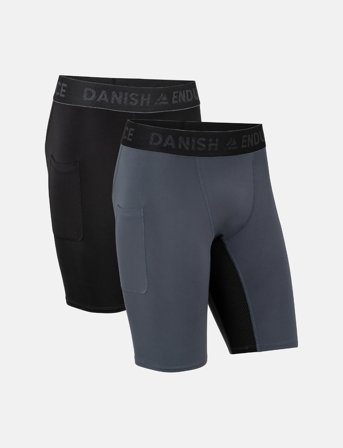 Danish Endurance | Men's Compression Shorts 2-Pack | XXL