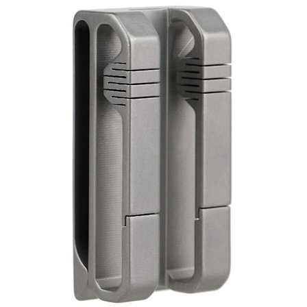 Titanium Alloy Clip-on Karabiner Dobbelt Klips Bæltespænde Udendørs Sport Talje Nøglering Lommeværktøjer