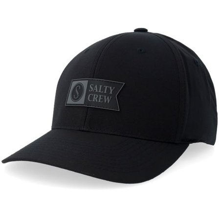 Salty Crew - Svart flexfit Keps - "Apex Black Flexfit " @ Hatstore