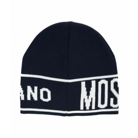 Moschino, Beanies Blauw, unisex, Maat:ONE Size