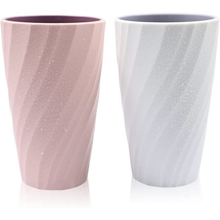 2-pack okrossbar, mjuk och hållbar badrumstumbler, tandborste