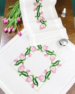 Broderikit Tulipaner - Dug - Västgöta Broderi