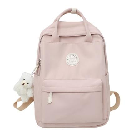 Pige Skolerygsæk Mode Kvinder Nylon Skoletaske Japansk Stil Laptop Rygsæk Cool Kvinde Bogtaske Studentertasker Pink