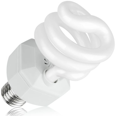 UVA UVB 5.0 Reptillampe, 13W Dual-Threat UV-lampe, Kompaktlysrør, Velegnet til regnskovsreptiler