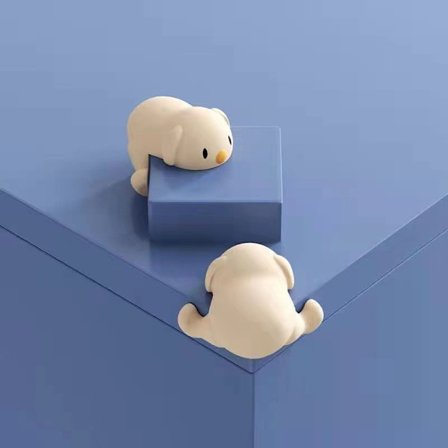 Baby Cartoon Safety Puppy Bord Hörnskydd Safe Soft Sili