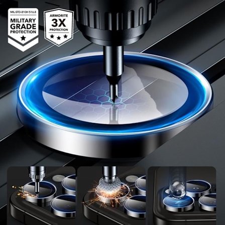 ESR iPhone 16 Pro/16 Pro Max Kameraskydd Armorite - Svart