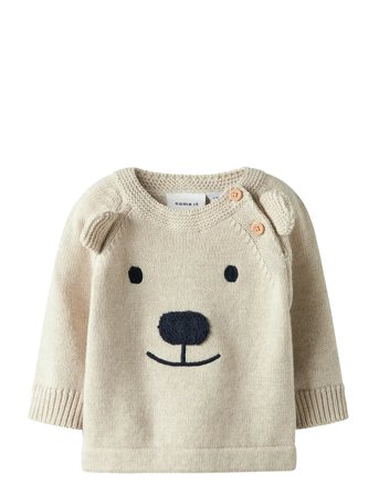 name it Nbmready Ls Knit - Cream - 50