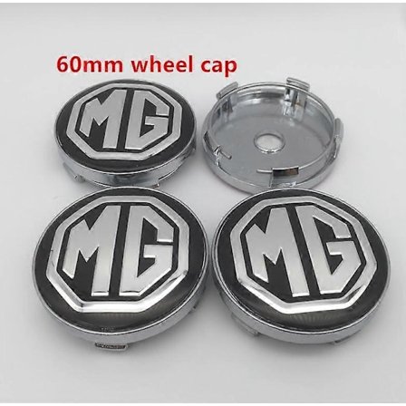 4 st Kompatibla med Mg Logo 56mm 60mm Bil Hjulcentrum Kåpa Navkapsel Resin Badge Emblem Klistermärke Styling Tillbehör-WELLNGS