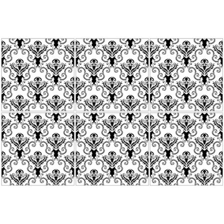 Damasker Självhäftande kakeldekor 12-pack marockanskt