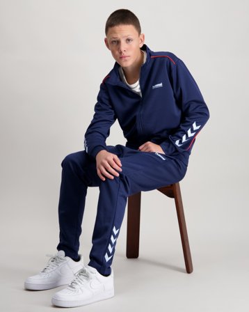 Hummel hmlJR TRACKSUIT Blå Tracksuits/Træningssæt Dreng - Kids Brand Store