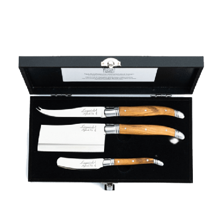 Style de Vie Ostkniv 3 set Laguiole Köksredskap Unisex Silver 9/10/6cm Tjocklek blad 2,5mm