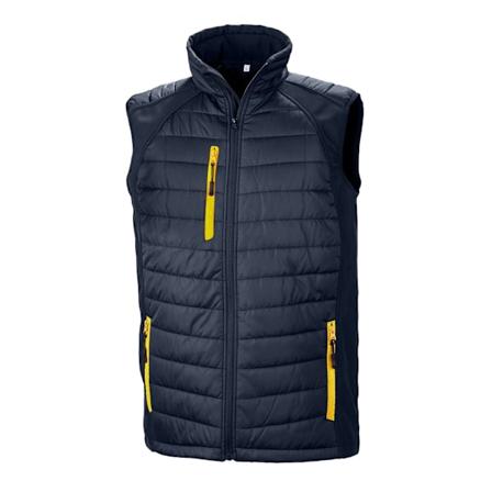 Result Unisex Vuxen Kompass Softshell Väst S Marin/Gul Navy/Yellow S