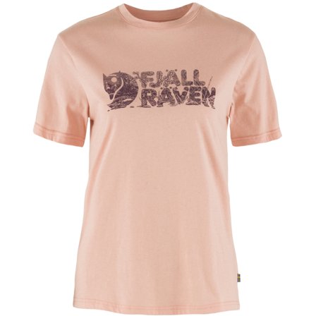 Fjällräven Lush Logo T-Skjorte M - female - Chalk Rose - T-Skjortes & tank Topps