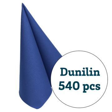 SERVIETT DUNILIN M.BLÅ 40X40