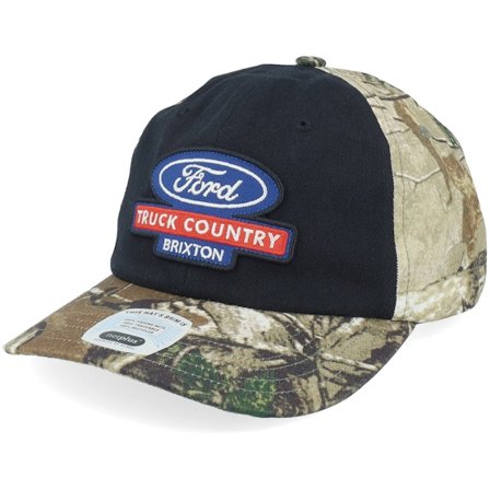 Brixton - Black adjustable Czapka Z Daszkiem - Ford Truck Country Mp Burnt Rubber/Camo Dad Cap @ Hatstore