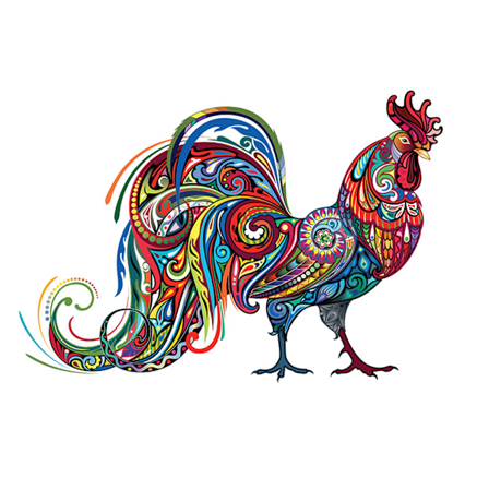 Unikt dyrepuslespil træbrikker familiespil samling gave til voksne og børn