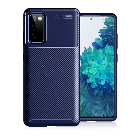 Carbon Shield Samsung Galaxy S20 Fe Etui - Blå Blue